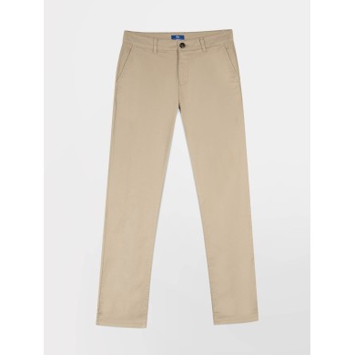   Pantalon Chino Homme Coton Stretch Beige  