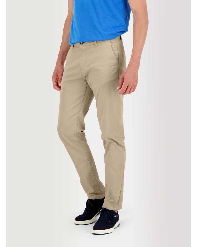   Pantalon Chino Homme Coton Stretch Beige  