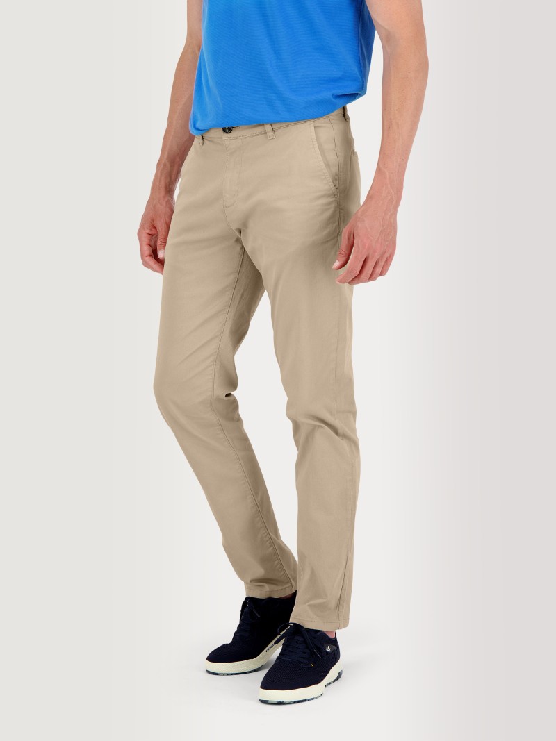   Pantalon Chino Homme Coton Stretch Beige  