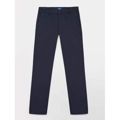   Pantalon Chino Homme Coton Stretch Marine  