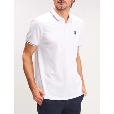 Polo Homme Séchage Rapide Blanc