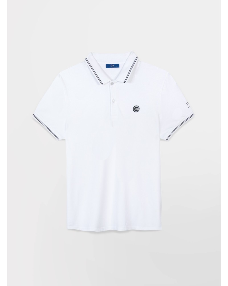 Polo Homme Séchage Rapide Blanc