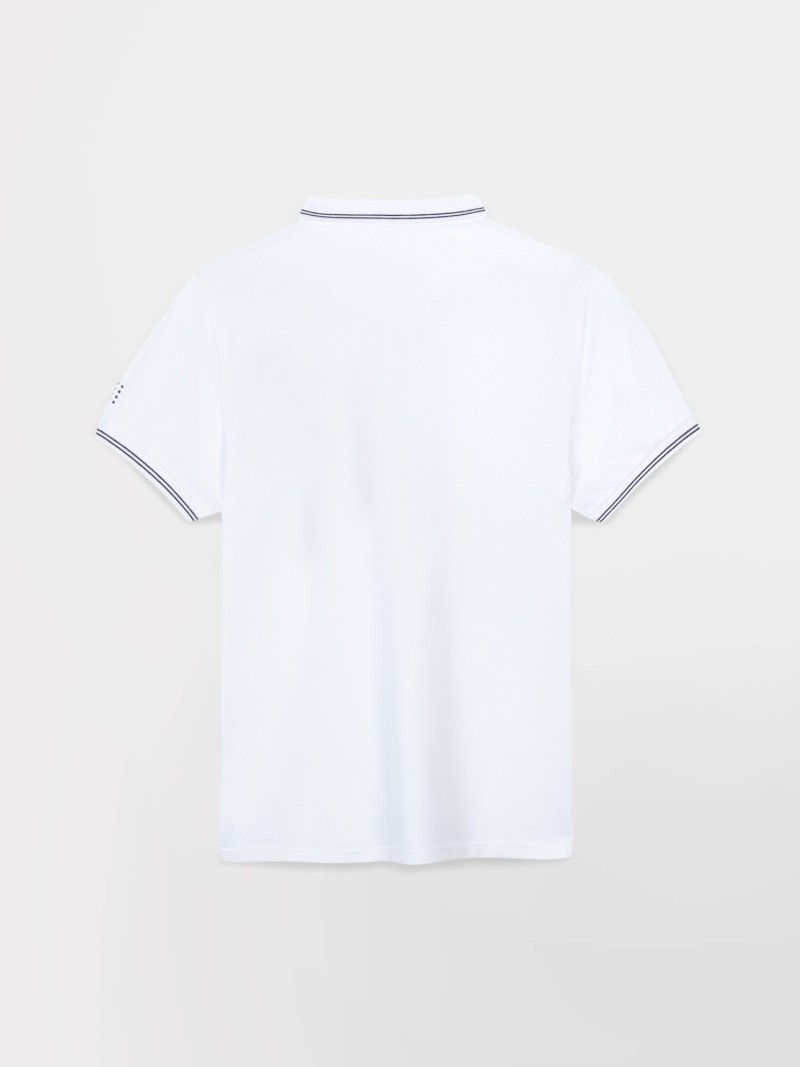 Polo Homme Séchage Rapide Blanc