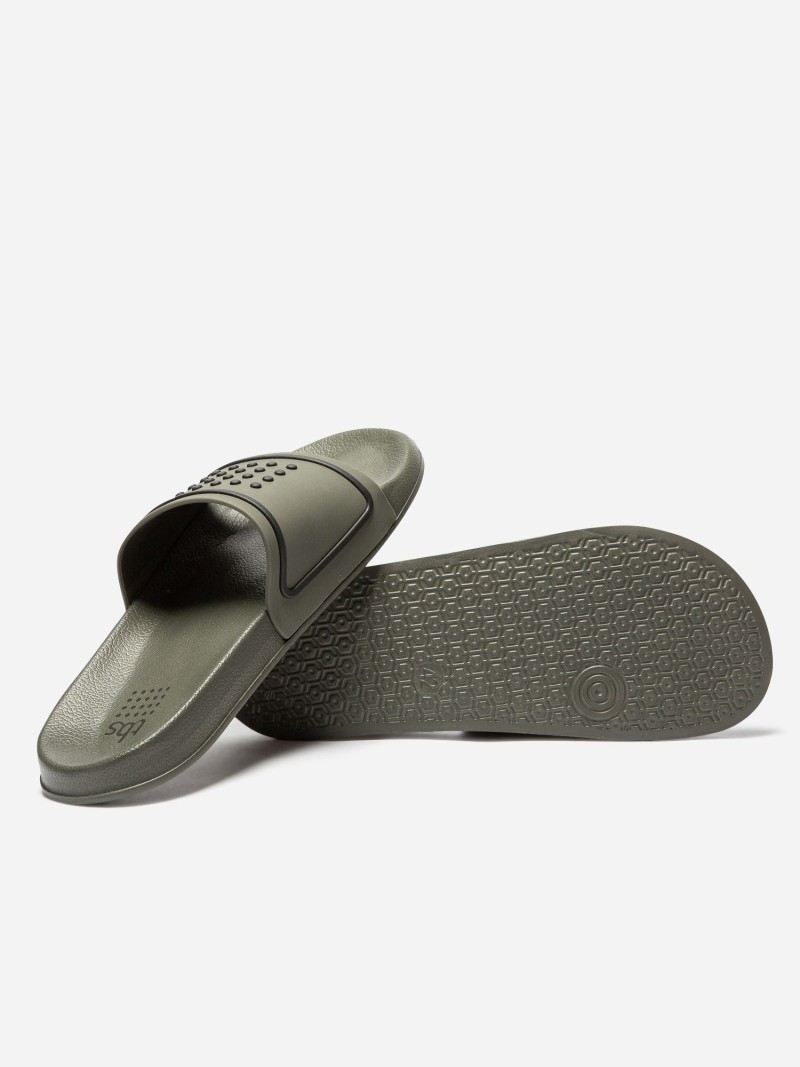   Mule Homme Synthétique Semelle Grip Kaki  