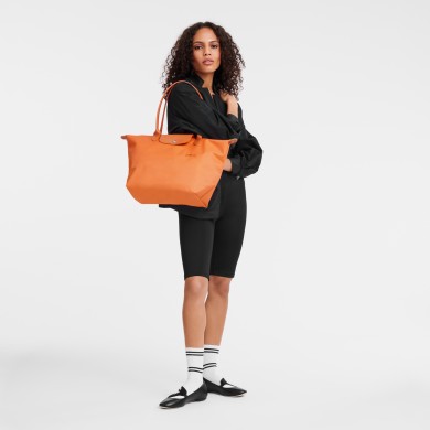 Sac porté épaule Orange-Le Pliage Green