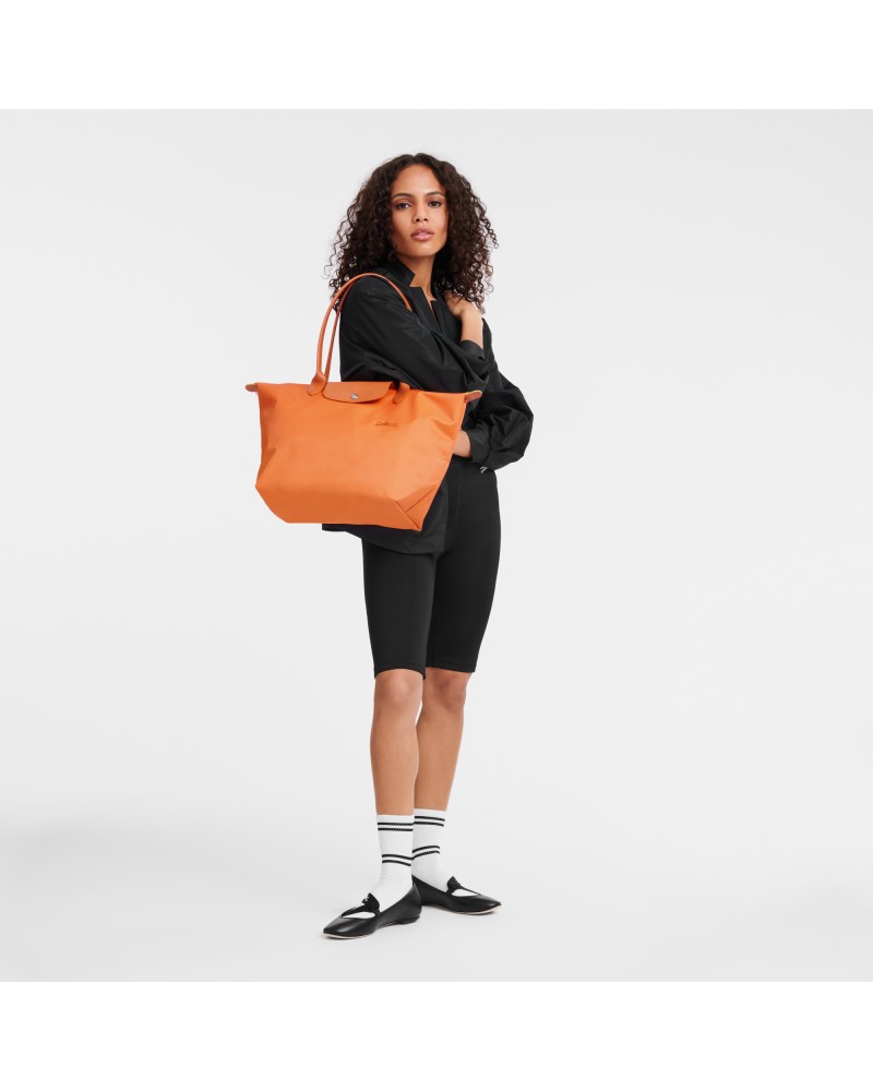 Sac porté épaule Orange-Le Pliage Green