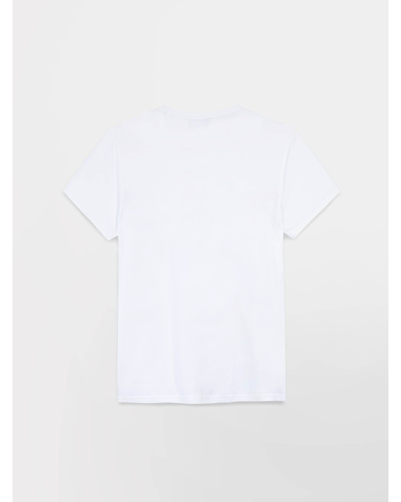 Tee Shirt Homme Manches Courtes Coton Biologique Blanc