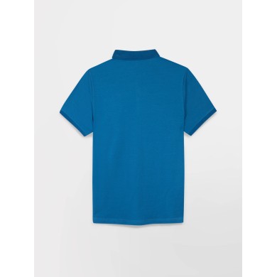 Polo Homme Coton Biologique Manches Courtes Bleu