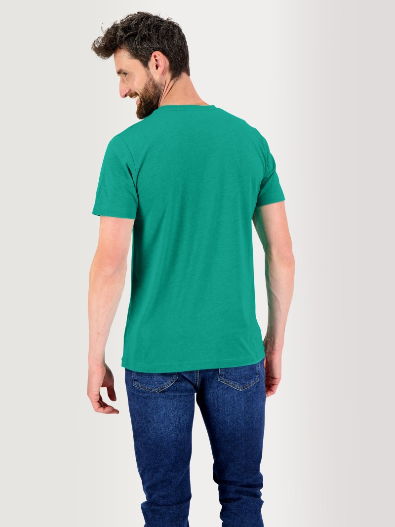 Tee Shirt Homme Manches Courtes Vert