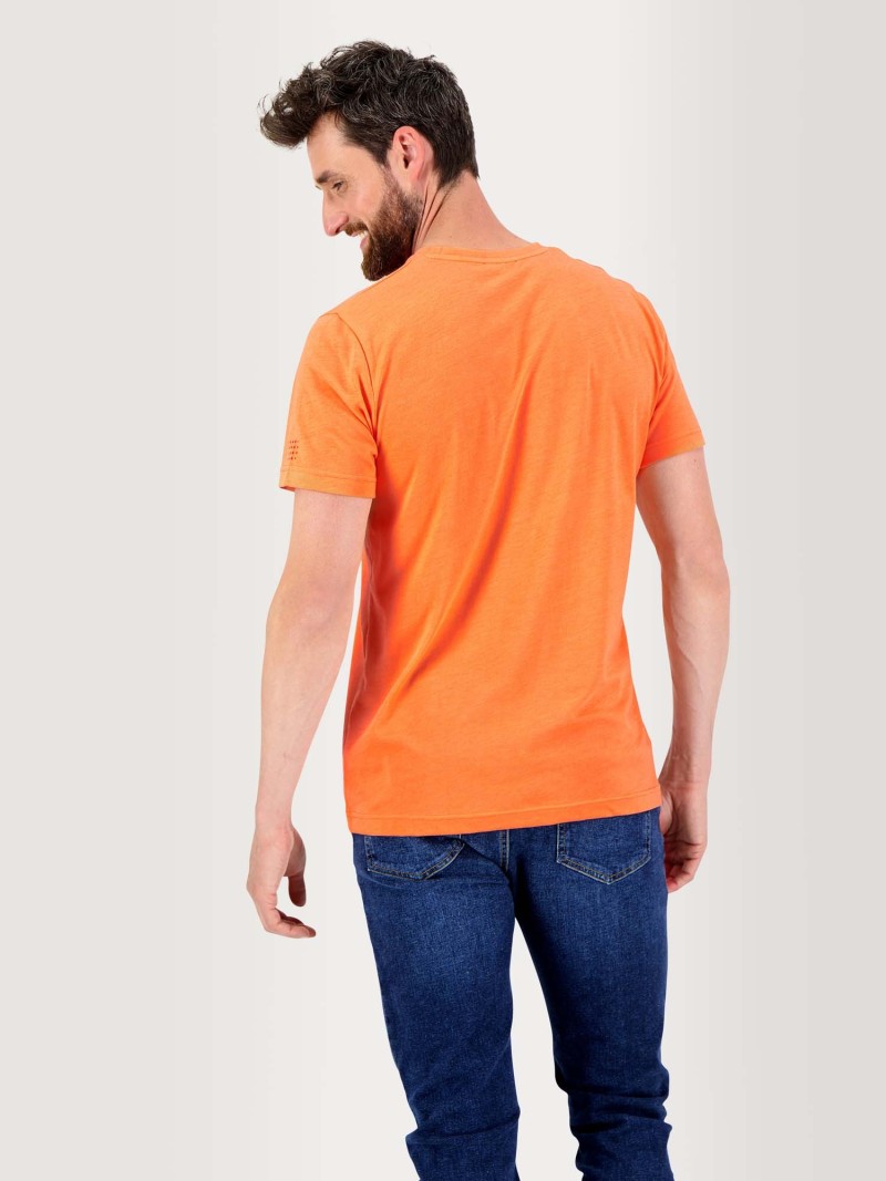   Tee Shirt Homme Manches Courtes Corail  