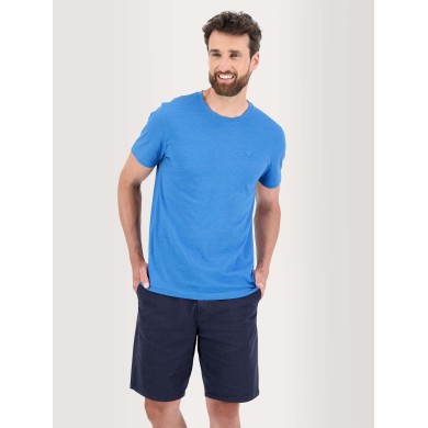 Tee Shirt Homme Manches Courtes Bleu