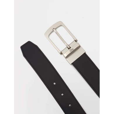 CEINTURE REVERSIBLE *NOIR + EBENE