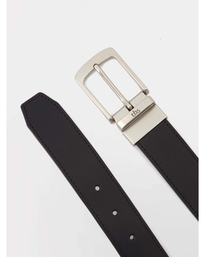 CEINTURE REVERSIBLE *NOIR + EBENE