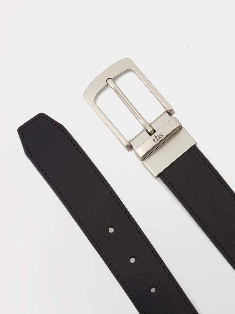 CEINTURE REVERSIBLE *NOIR + EBENE