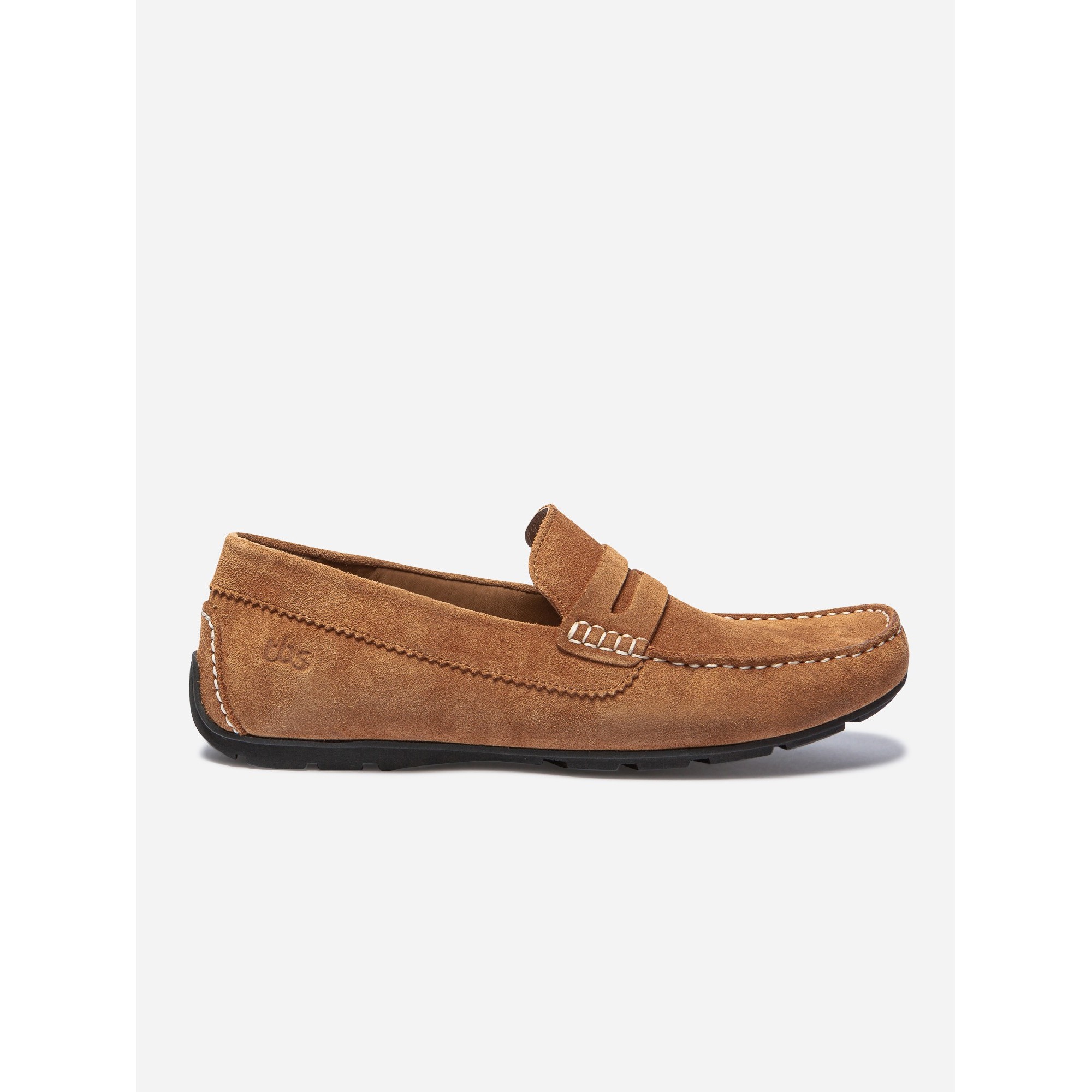   Mocassins Homme En Cuir Velours Camel  