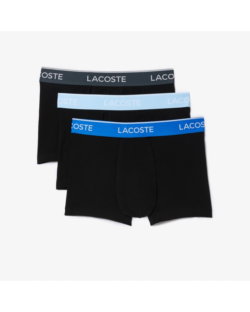 Lot de 3 boxers courts casual marine avec ceinture contrastée