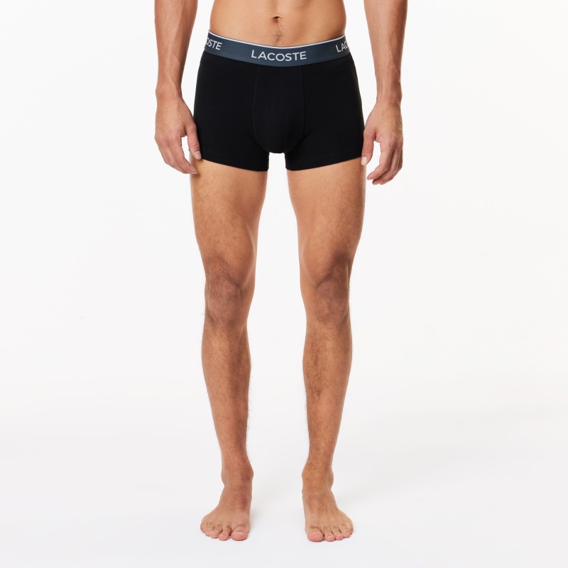 Lot de 3 boxers courts casual marine avec ceinture contrastée