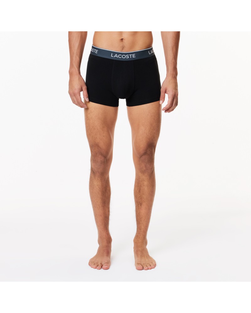 Lot de 3 boxers courts casual marine avec ceinture contrastée