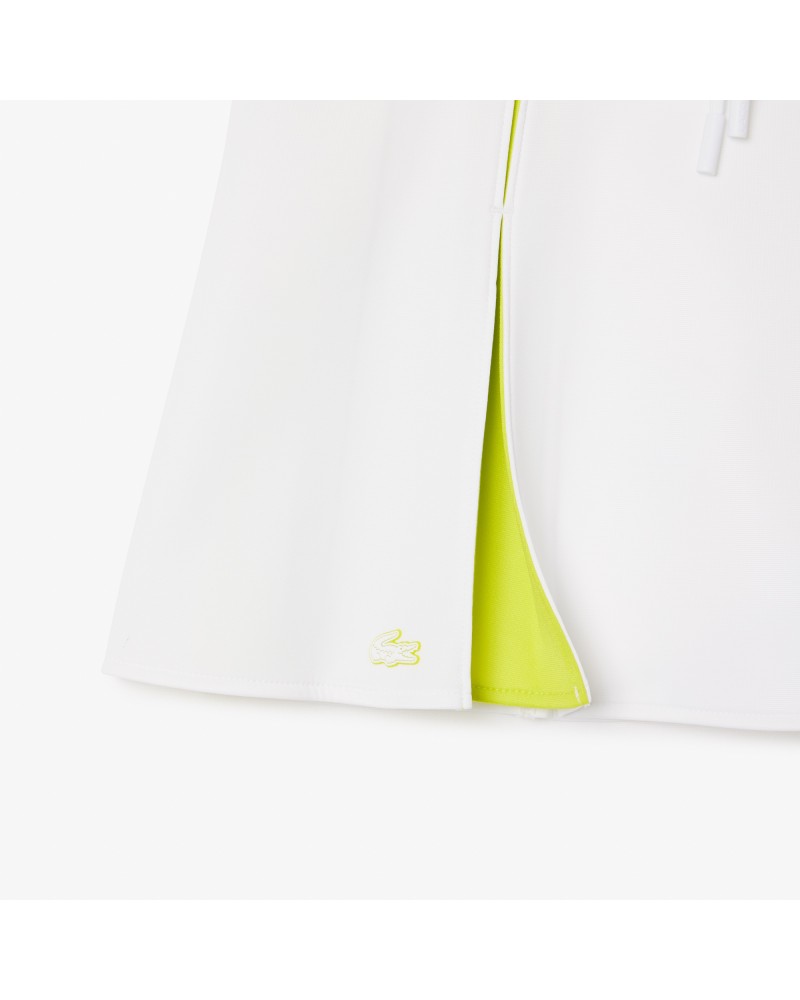 Jupe en interlock color-block ajustable