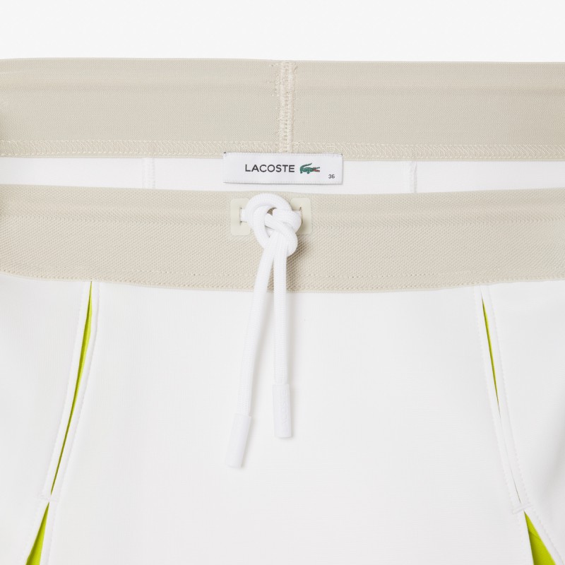Jupe en interlock color-block ajustable