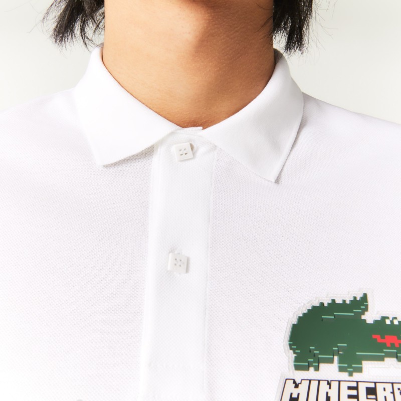 Polo unisexe Lacoste x Minecraft classic fit