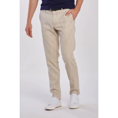 D2. SLIM STRETCH LINEN SUIT PANT