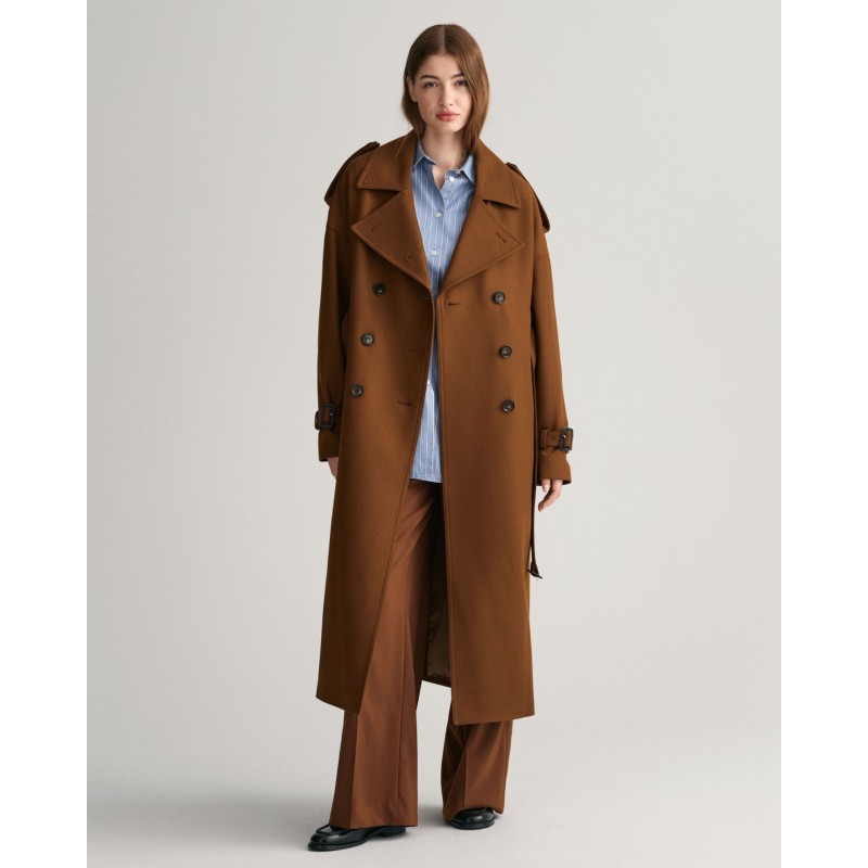 WOOL BLEND TRENCH COAT