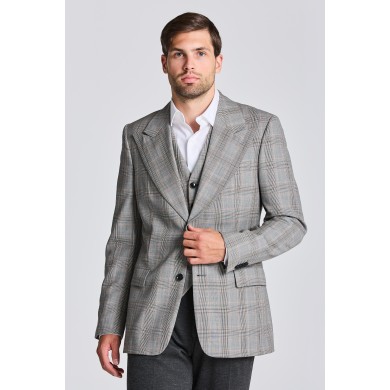 D2. GLEN CHECK SUIT BLAZER