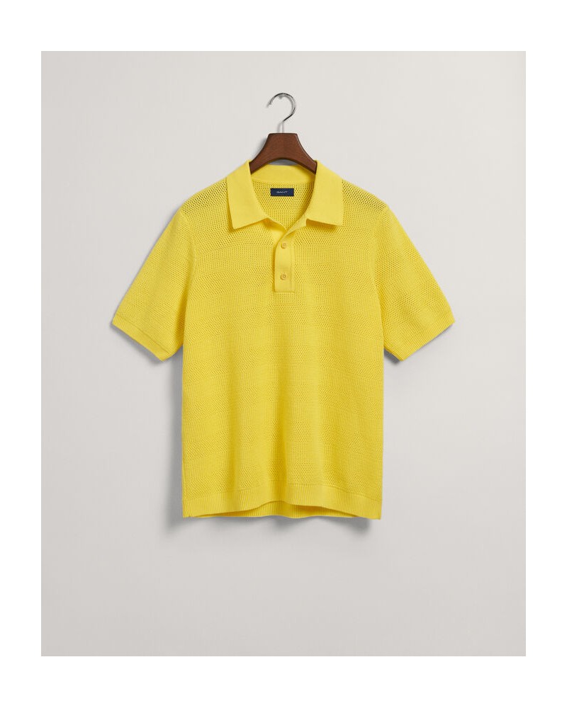 COTTON TEXTURE POLO SS