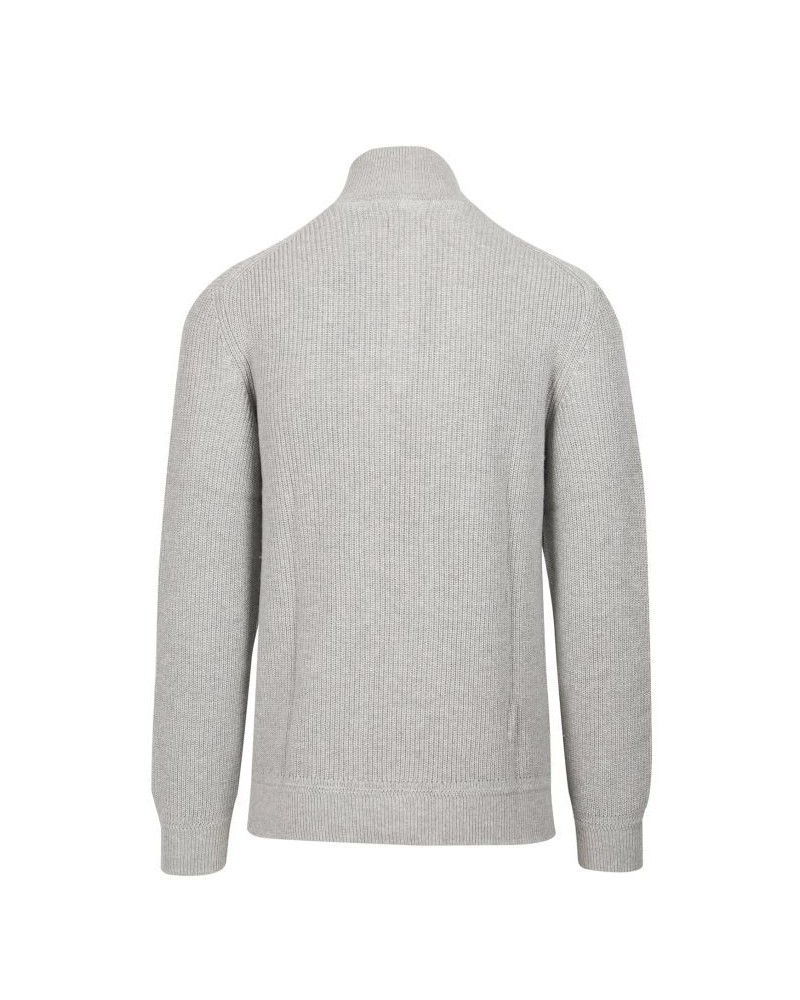 D2. COTTON WOOL RIB HALF ZIP