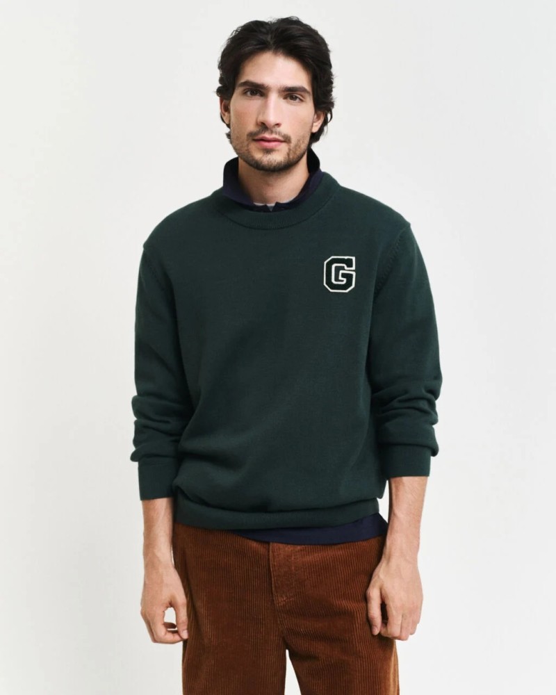 Badge Crew Neck Sweater