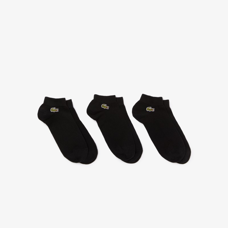 Lot de 3 paires de chaussettes basses Lacoste SPORT unies