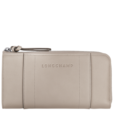 Portefeuille zippé  Longchamp 3D