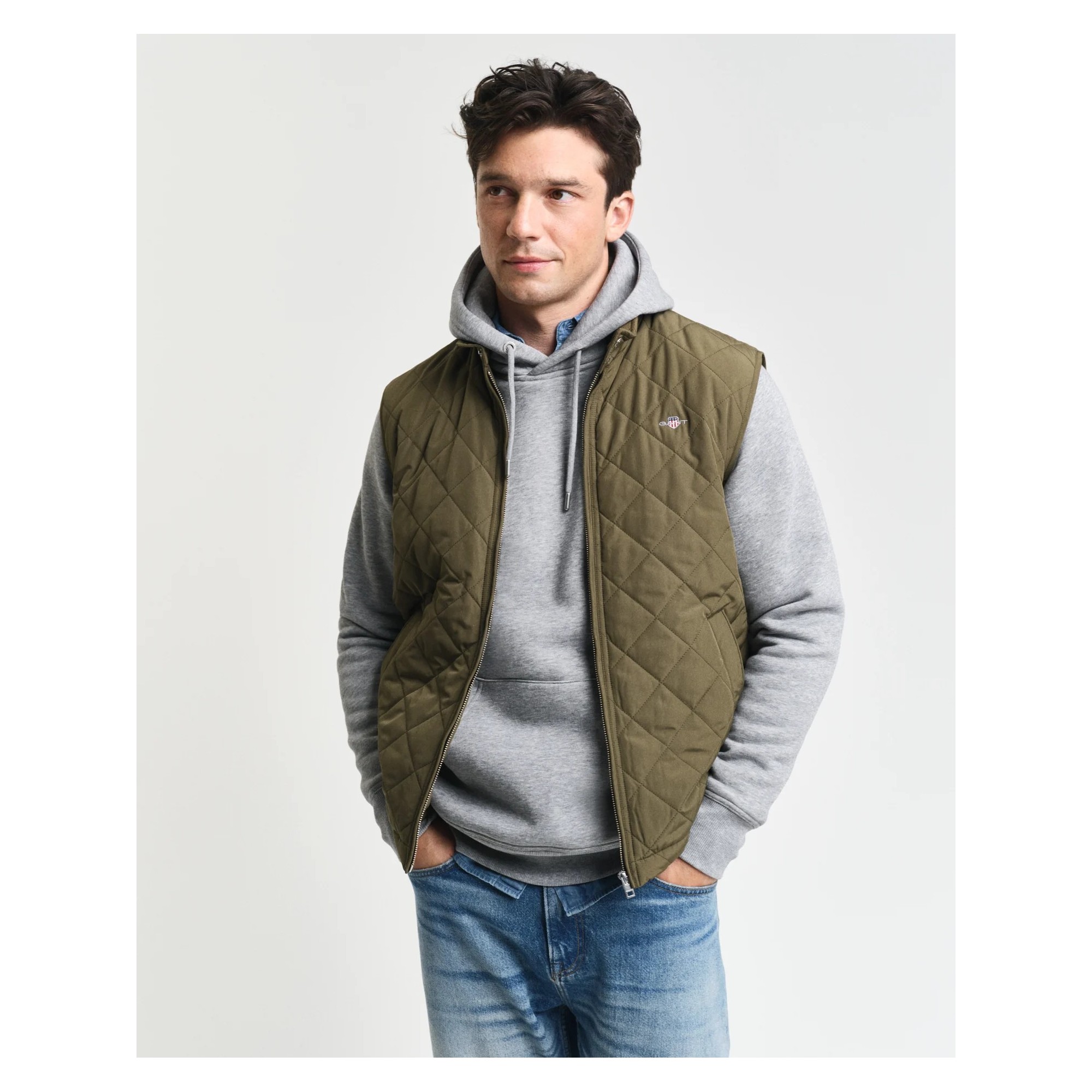 QUILTED WINDCHEATER VEST