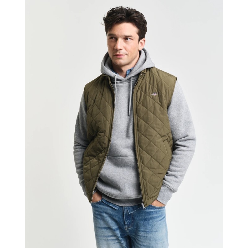 QUILTED WINDCHEATER VEST