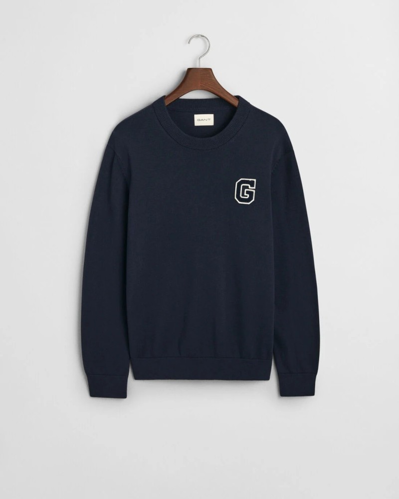 Badge Crew Neck Sweater