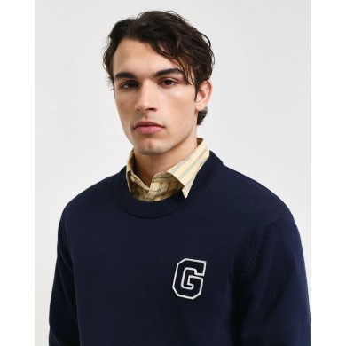 Badge Crew Neck Sweater