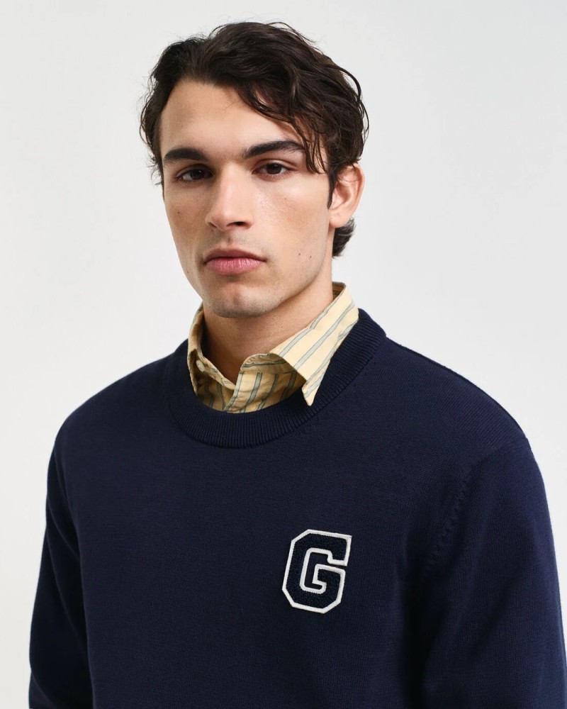 Badge Crew Neck Sweater