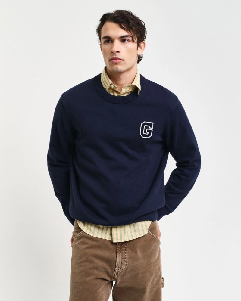 Badge Crew Neck Sweater