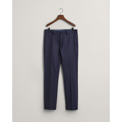 SLIM COT/LINEN SUIT PANTS