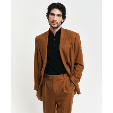 Pull façon polo en laine mérinos extrafine