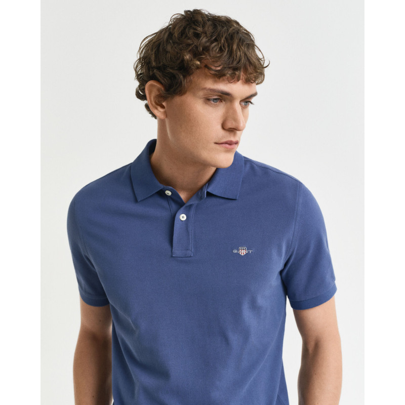 Regular Fit Shield Piqué Polo Shirt Regular Fit Shield Piqué Polo Shirt
