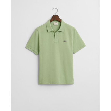Polo Gant coupe régulière en coton vert clair