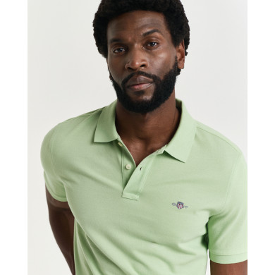 Polo Gant coupe régulière en coton vert clair