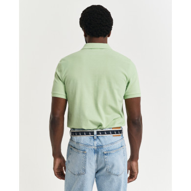 Polo Gant coupe régulière en coton vert clair