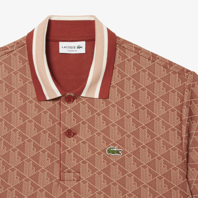 Polo classic fit jacquard monogramme