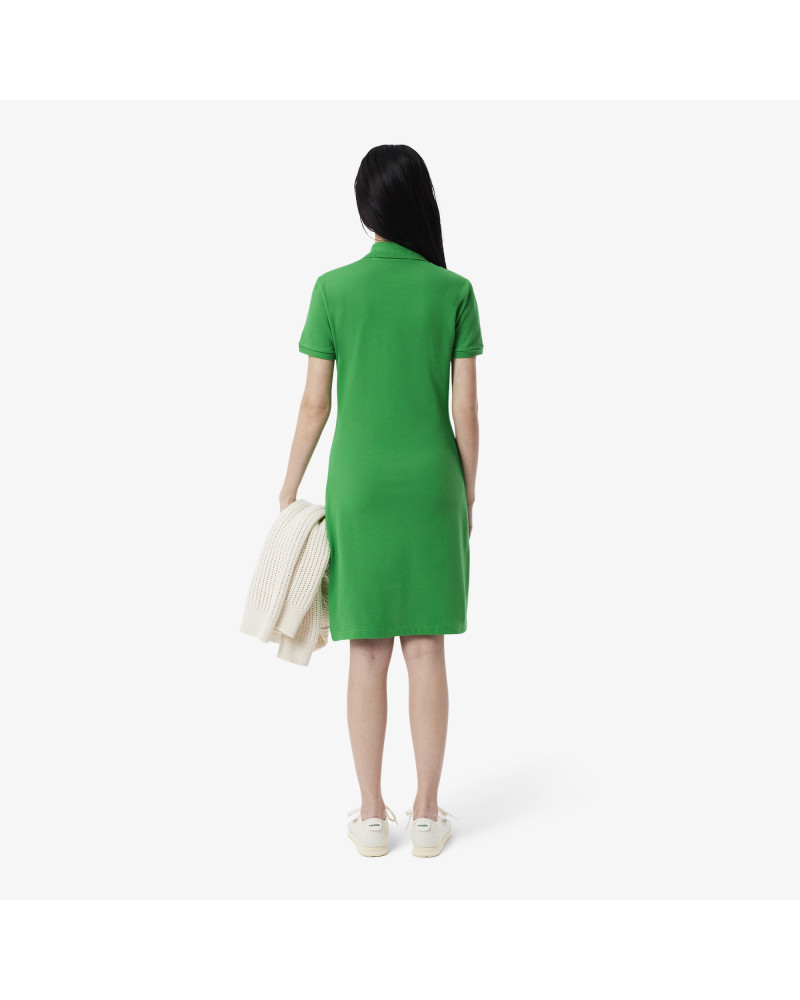 Robe polo slim fit en mini Piqué stretch