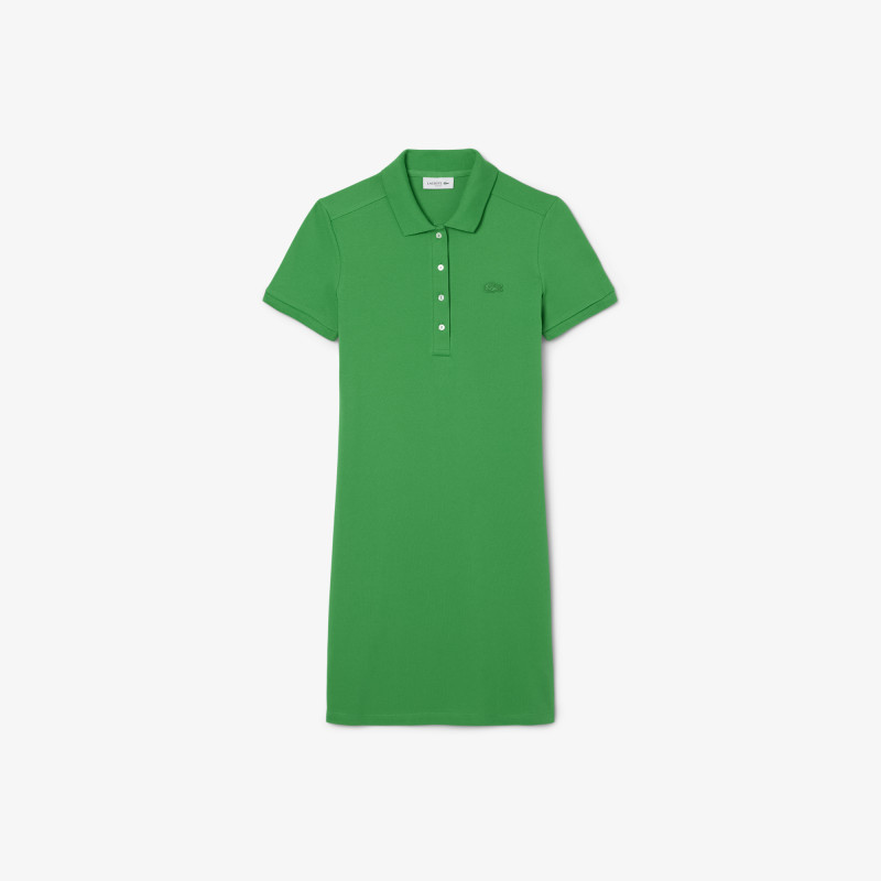 Robe polo slim fit en mini Piqué stretch