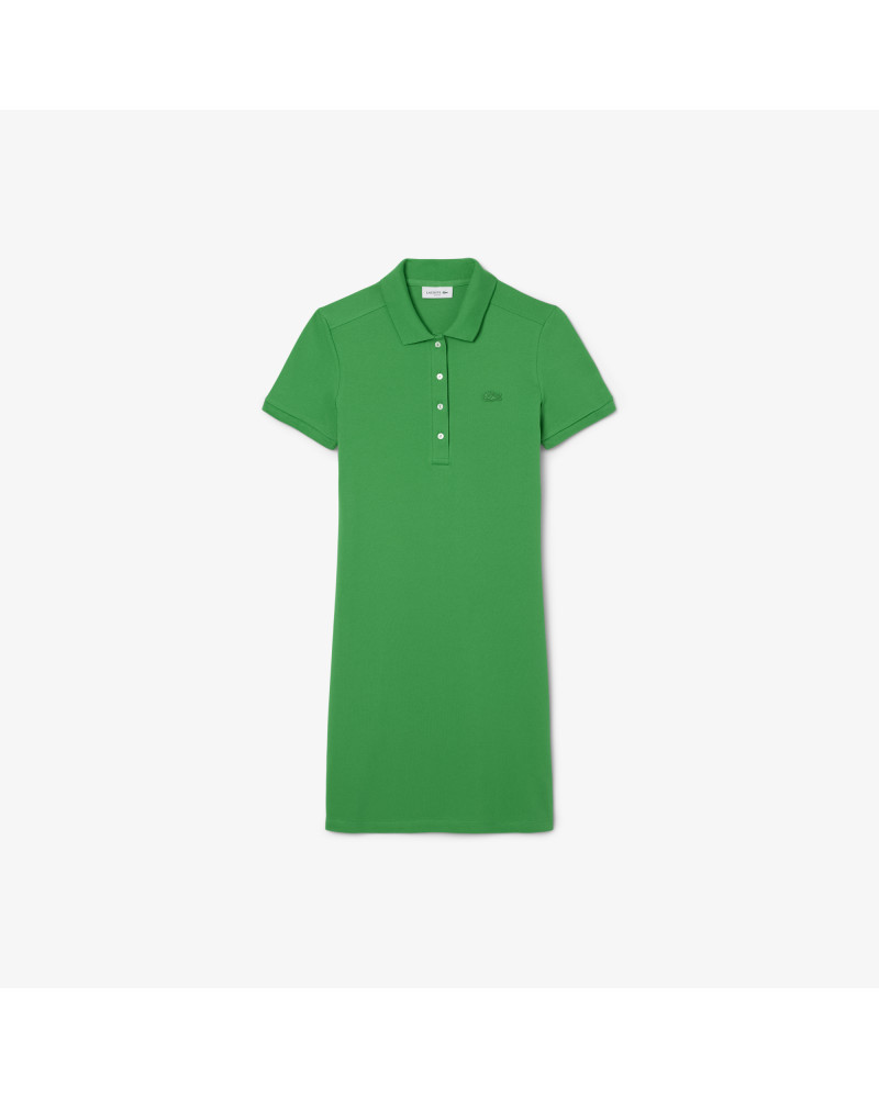 Robe polo slim fit en mini Piqué stretch
