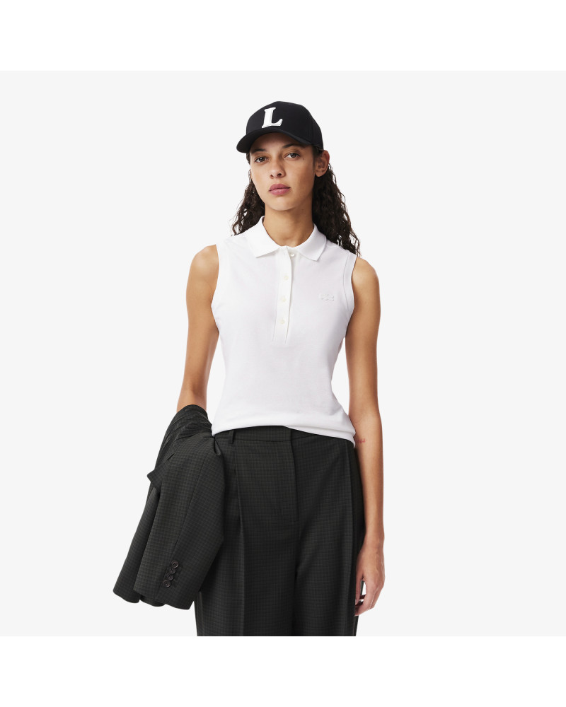 Polo L.12.D slim fit sans manches stretch